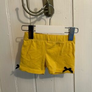 (3/$20) Nevada 9m Yellow bike Shorts with Black bows